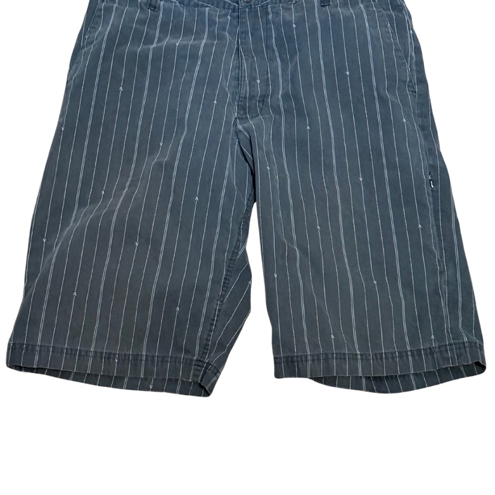Vans Men’s Chino‎ Shorts Size 32 Black White Stripe V Graphic Skate Streetwear